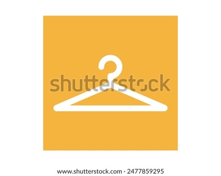 Color icon symbol of a dressing room. Clothes sign icon. Wardrobe room vector.