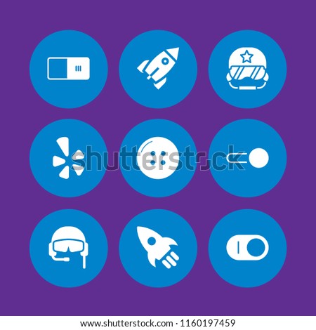 off icon. 9 off set with rocket, button, yelp and switch vector icons for web and mobile app