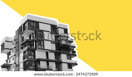 Similar – Image, Stock Photo Urban minimalist architecture
