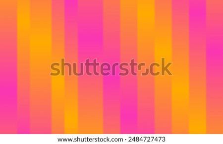 Orange and magenta reeded glass effect vertical gradient lines abstract background