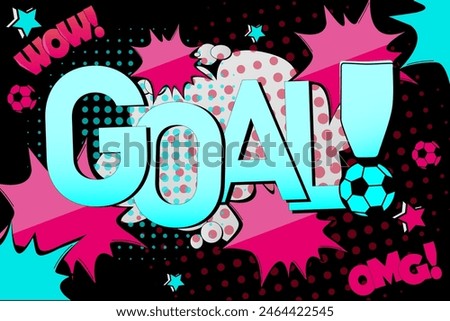 Goal. Abstract symbol in the style of a popular social network. Flat style.  Vector illustration. EPS10