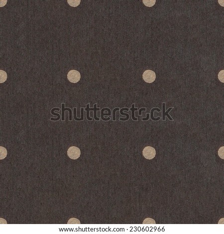 Texture of  jeans background. Seamless Polka dot background dark brown pattern with circles / Polka Dots on Navy Bruwn Textured Fabric Background that is seamless and repeats.