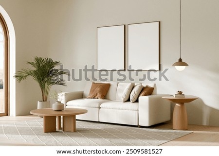 Similar – Image, Stock Photo Spacious living room table