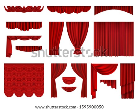 Similar – Image, Stock Photo Staging Red Cloth White