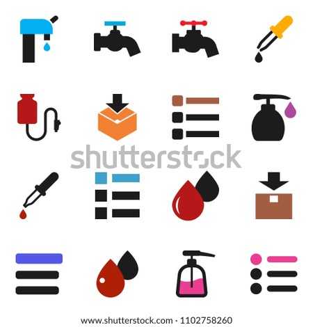 solid vector icon set