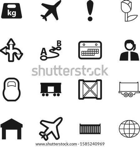 logistic vector icon set such as: automobile, icons, agenda, red, destination, risk, geography, around, call, train, danger, carriage, routing, export, exclamation, right, drawing, service, texture