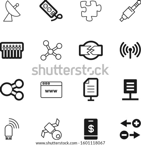 connection vector icon set such as: oppositely, disconnect, puzzle, couple, electronic, link, headphone, multi, friendship, sound, shopping, television, socket, togetherness, ion, people, study