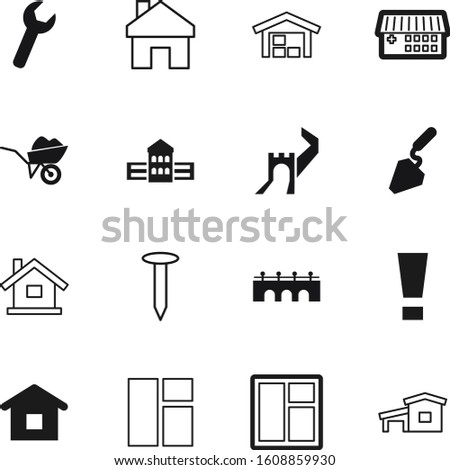 construction vector icon set such as: seasonal, traffic, transportation, bank, website, station, historic, error, healthcare, exclamation, mortgage, profession, asian, ancient, agriculture, carry