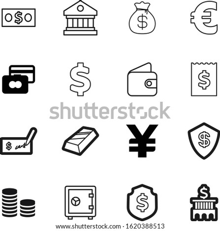 bank vector icon set such as: government, golden, template, view, billing, platinum, earning, content, ingots, check, work, bar, debit, coins, receipt, shadow, museum, purse, steel, backgrounds