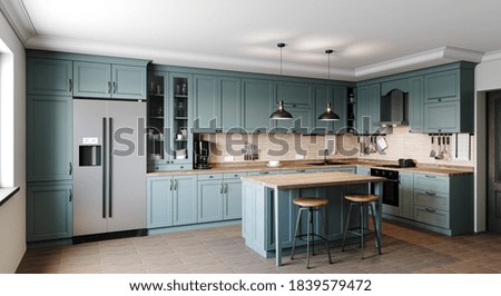 Similar – Image, Stock Photo Façade and two windows of a residential house of the 60s, ochre yellow and pink in geometric representation