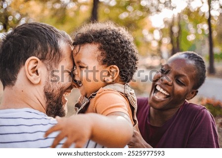 Similar – Image, Stock Photo autumn Parenting