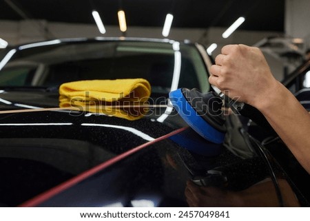 Similar – Image, Stock Photo Car polishing equipment