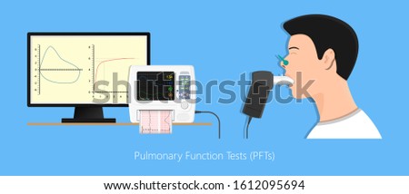 Pulmonary lung medical function test measure diagnostic treat cardiopulmonary total capacity TLC bullous emphysema PFT asbestos fibers