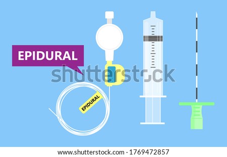 Epidural spinal block anaesthesia Pinched relieve General vaginal medical steroid Natural surgery Walking opioids baby pain back cord birth labor women local spine space relief labour section giving Сток-фото © 