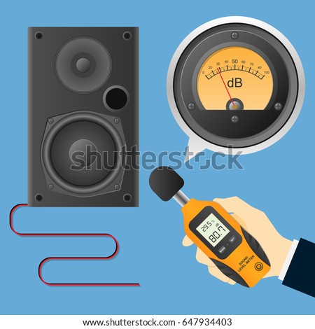 Digital Sound Level Meter with Analog Decibel Meter and Loudspeaker Measurement Industry Monitor Tester