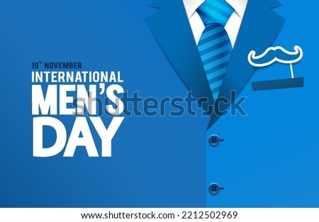 Vector illustration of International Men's Day. 
