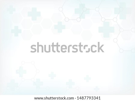 Abstract technology background with hexagon pattern.. Medical and healthy concept. Can be used show your text. Vector illustration.