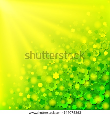 Raster illustration - spring floral background. Vector file available in my portfolio.