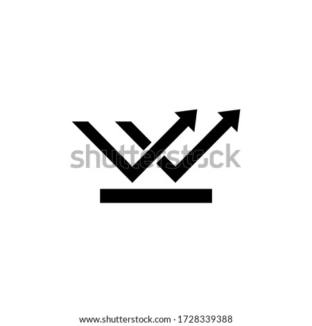 Waterproof Resistant, Hydrophobic Surface. Flat Vector Icon illustration. Simple black symbol on white background. Waterproof, Hydrophobic Surface sign design template for web and mobile UI element