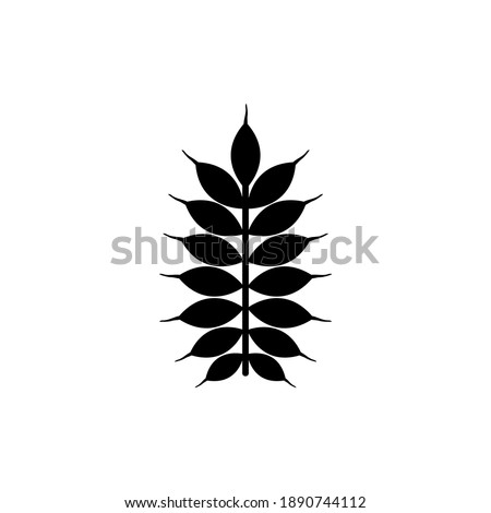 Grain Ear Seed, Spike Wheat, Rye Spica. Flat Vector Icon illustration. Simple black symbol on white background. Grain Ear Seed, Spike Wheat, Spica sign design template for web and mobile UI element Zdjęcia stock © 