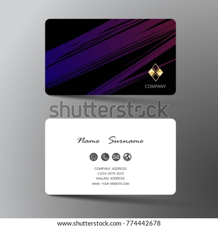 creative purple business cards download free vector art stock purple business card