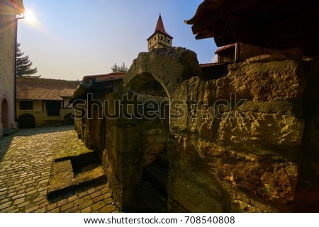 church fortress in the evening, Ostheim v.d.Rhön, Germany                                Stock fotó © 