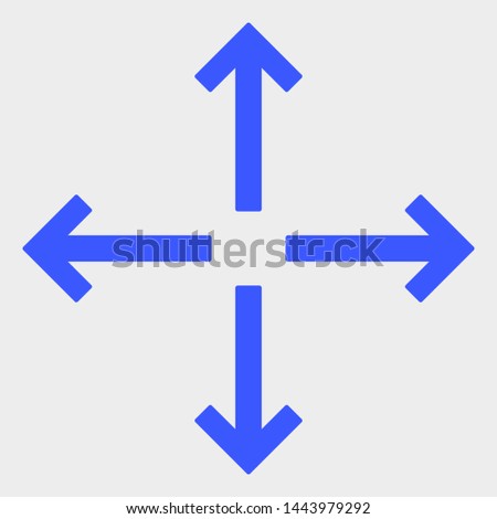Expand Arrows vector icon. A flat illustration design of Expand Arrows icon on a white background.