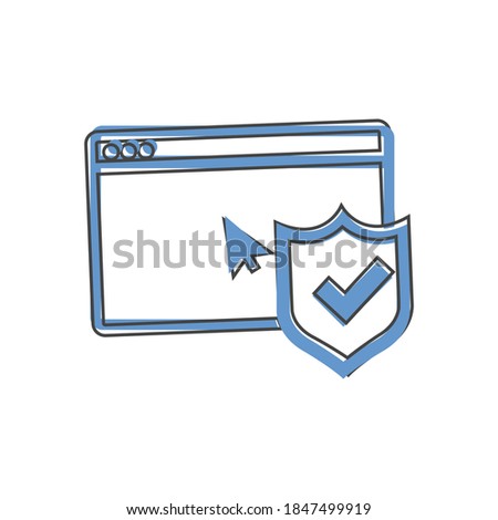 Browserl check board icon on white isolated background.