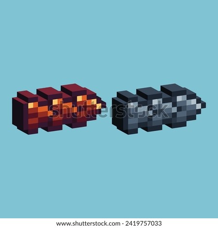 Isometric Pixel art 3d of skip forward icon for items asset.Skip forward icon on pixelated style.8bits perfect for game asset or design asset element for your game design asset.

