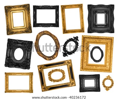 Vintage ornate frames
