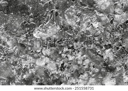 the ice textured surface of the frozen water for empty abstract backgrounds of gray color