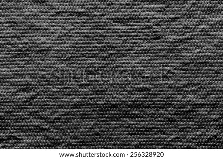 abstract texture of wadded fabric of black color for empty and pure backgrounds