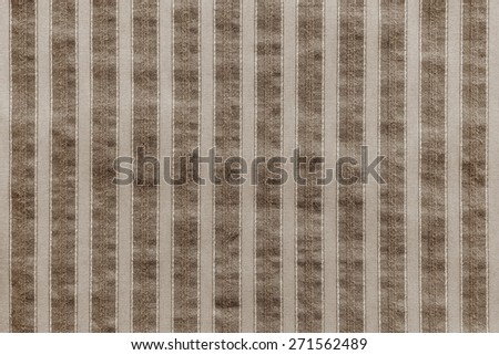 vertical texture of striped fabric of brown color for empty and pure abstract backgrounds
