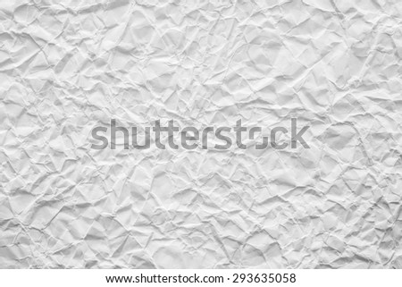 texture of old crumpled paper closeup of white color for empty and pure backgrounds