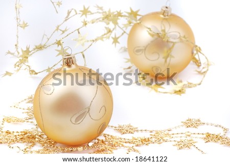 Christmas tree gold decoration