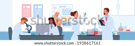 Similar – Image, Stock Photo Scientist working in chemical laboratory