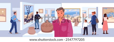 Similar – Image, Stock Photo gallery Characters