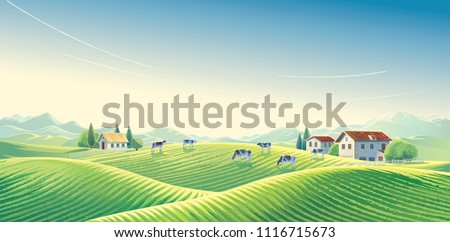 Similar – Image, Stock Photo Land of milk and honey | But only with surveillance