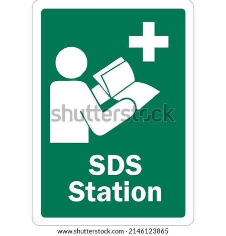 Safety Data Sheet Sign SDS Station