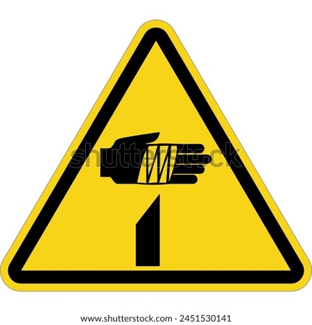 Sharp Element Warning Label Safety Sign