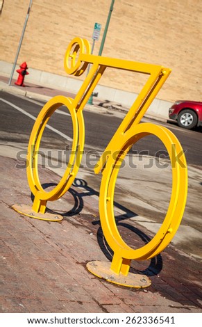 Cycling bike rack