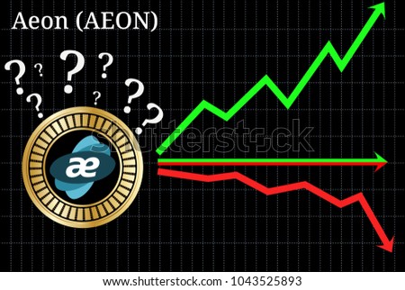 Possible graphs of forecast Aeon (AEON) cryptocurrency - up, down or horizontally. Aeon (AEON) chart.