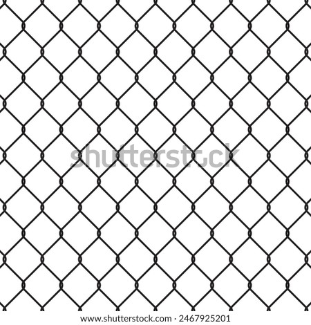 Rabitz texture, Chain-link mesh fence, schematic illustration