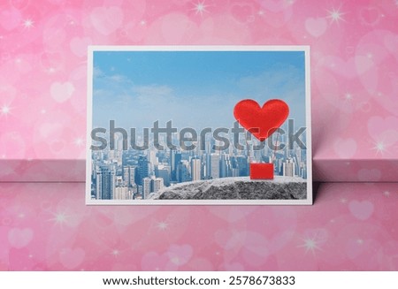 Similar – Image, Stock Photo Mountain over city in Spain