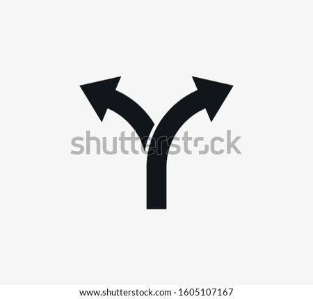 Arrow, two way direction icon. Vector illustration, flat design