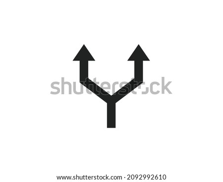 Arrow, two way, direction icon. Vector illustration.