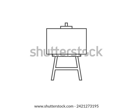 Easel, canvas icon. Vector illustration.