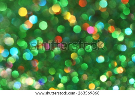 Dark abstract green, red, yellow, turquoise glitter background\
christmas tree-abstract background