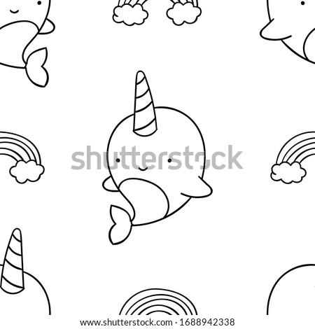 Download Cute Narwhal Coloring Pages At Getdrawings Free Download