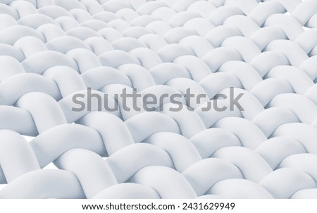 Similar – Image, Stock Photo Close-up of a knitted piece with wooden knitting needles and ball of wool